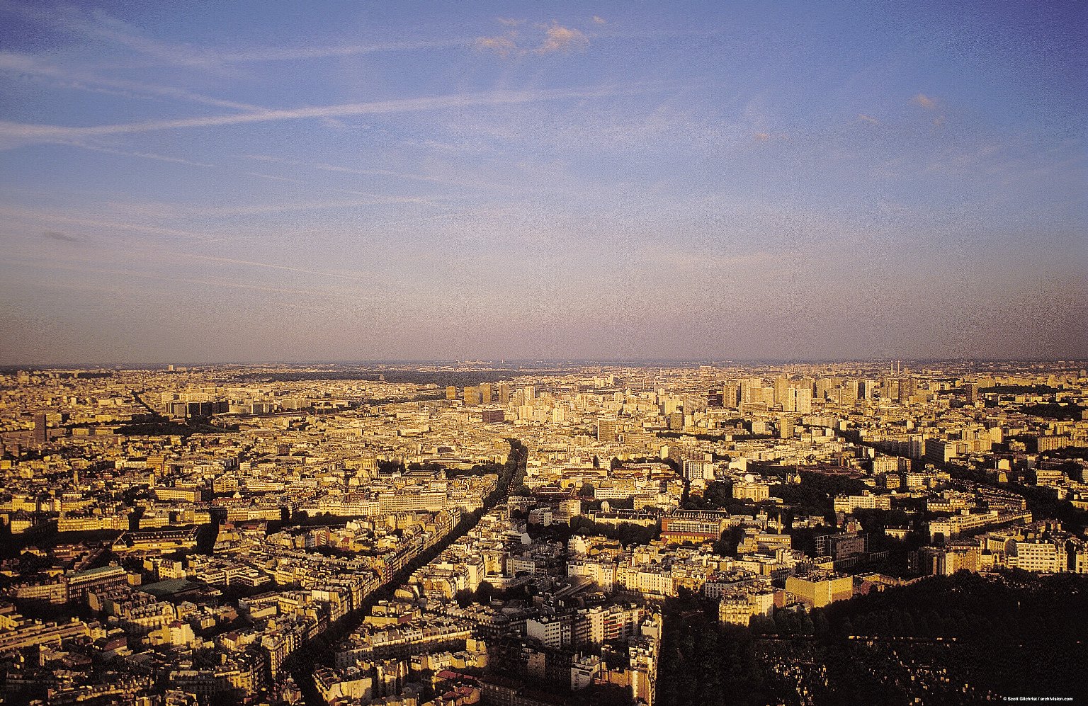 Paris: Aerial Topographic Views