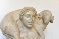 Fragmentary Statue of Hermes with a Ram