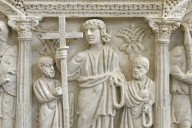 Fragment of Columnar Sarcophagus with Scenes of the Passion and Martyrdom of Paul