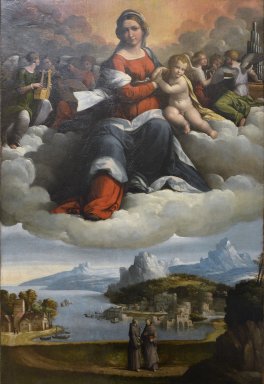 Madonna and Child in Glory with the Saints Anthony of Padua and Francis